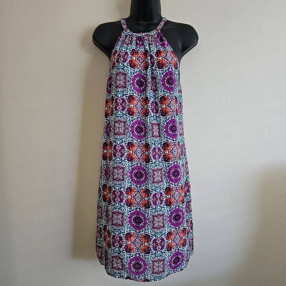 Cremieux Floral Halter Dress - Picture 1 of 8